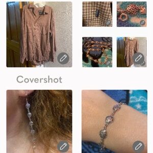 Patagonia Button-Up+925🖤Celtic🪢4”Earrings +7.5”Bracelet